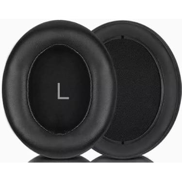 Imagem de Almofadas de reposição Joghaw para fones de ouvido - compatíveis com SENNHEISER Momentum 3.0 | Almofadas de couro proteico macio premium com espuma viscoelástica macia preta