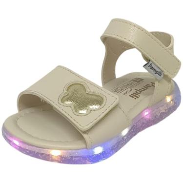 Imagem de Sandalia Infantil Menina Conforto Borboleta Led Pampili Mini