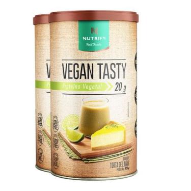 Imagem de Kit 2 Vegan Tasty Proteína Vegetal Torta de Limão Nutrify 420g