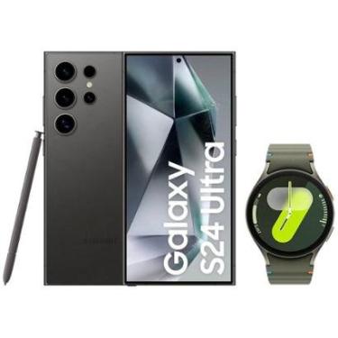 Imagem de Smartphone Samsung Galaxy S24 Ultra 256GB + Smartwatch Watch7 40mm-Unissex