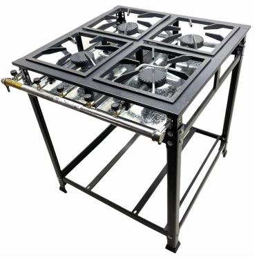 Imagem de Fogão Industrial 4 Bocas Mr Fogões Alta Pressão 30x30 P5