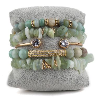 Imagem de Conjunto de pulseiras de estilo boêmio para mulheres, 6 peças de miçangas feitas à mão