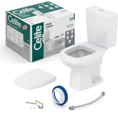 Imagem de Celite Kit Vaso Sanitário com Caixa Acoplada Smart Clean 