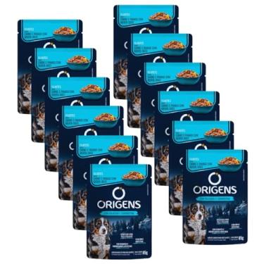 Imagem de Sachê Origens Cães Filhotes Carne Frango e Batata Doce 85g 12 unid Ração Úmida