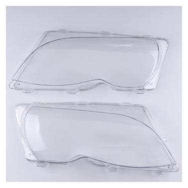 Imagem de VDLJA Capa de farol de carro para BMW Serie 3 E46 318i 320i 325i 4 Porte Berlina 2002-2005, lente transparente da tampa do farol, tampas da carcaça do abajur, tampa da lâmpada, lente difusora de vidro