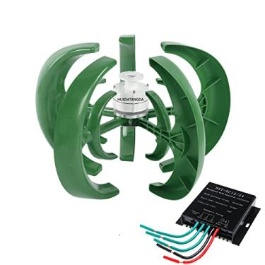 Imagem de 12v,HUIZHITENGDA Gerador de turbina eólica de eixo vertical sem ruído de 16000 W, turbina eólica de levitação magnética 12V-48V com controlador MPPT para iluminação de rua doméstica