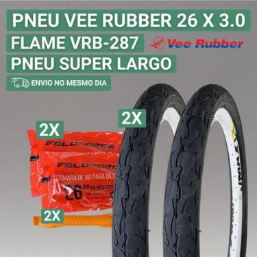 Imagem de Pneu Vee Rubber 3.0 Melhor que Pneu Kenda Flame Aro 26 3.0 Pneu Aro 26