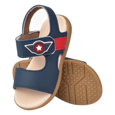 Imagem de Papete Infantil Masculina Menino Sandalia Heroi Leve Confortavel - mim
