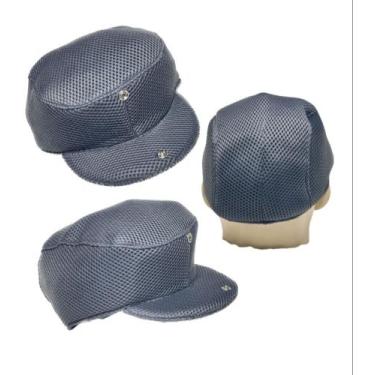 Imagem de Boina Boné chapéu Masculino Tecido Furadinho Respirável com Aba Verão 