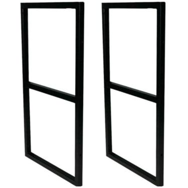 Imagem de Suportes De Ferro Prateleira Parede E Teto 2 Pçs