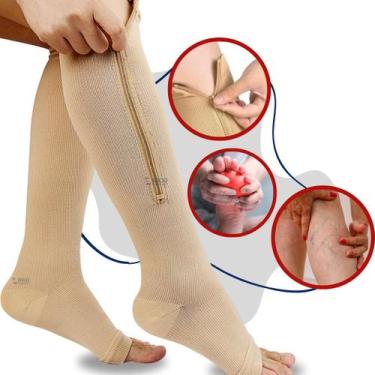 Imagem de Meia De Compressão fechamento em Ziper Para Varizes E Trombose - Ergo 