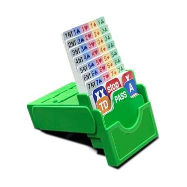 Imagem de Black Lotus Time Walker Bridge Bidding Box with Playing Card Green Plastic Play in Tournment