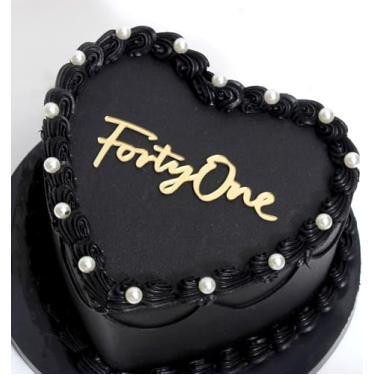 Imagem de Q038 Gold Acrylic Forty One Cake Topper, 41 Birthday Toppers, Dirty 41st Anniversary Party, Cheers to 41 Years Party Decor for Women and Men 41st Birthday Anniversary Cake Decoration