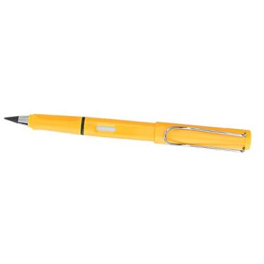 Imagem de Lápis Sem Tinta Lápis Eterno Portátil Sem Tinta Caneta Escrita Ilimitada Lápis Eterno para Estudante Artista Escrevendo Desenho ou Escritório (Amarelo)