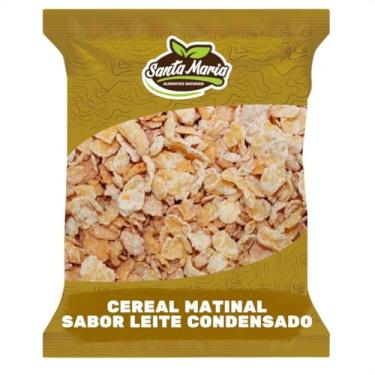 Imagem de Sucrilhos Corn Flakes Sabor Leite Condensado Cereal Matinal 1kg - Santa Maria - 1 kg