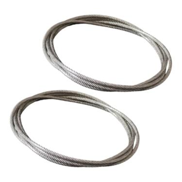 Imagem de Qraatosi Conjunto de 2 Passadores de Corda para Aro de Basquete para Uso Externo, Fio de aço