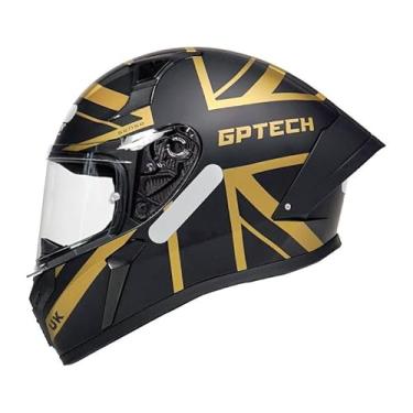 Imagem de Capacete GP Tech Sense UK Fosco Gold Fechado Moto 58