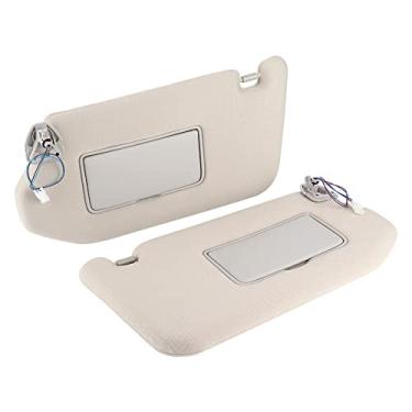 Imagem de Generic Adequado para par de Substituição de Viseira Solar para Pathfinder 2013-2018 ABS Cinza Adequado para Protetor Solar para Guarda-sol de Janela de Carro, Esquerdo e Direito para Viseira para,