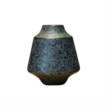 Imagem de Vaso novo chinês leve luxuoso vaso de cerâmica ornamentos sala de estar zen varanda arte ferro ornamentos retrô vasos de flores