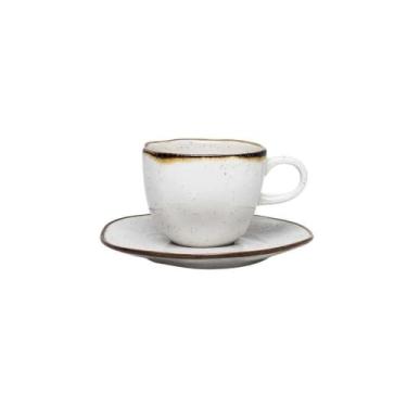 Imagem de Xícara de Café Com Pires 75ml Porcelana Maresia - Oxford