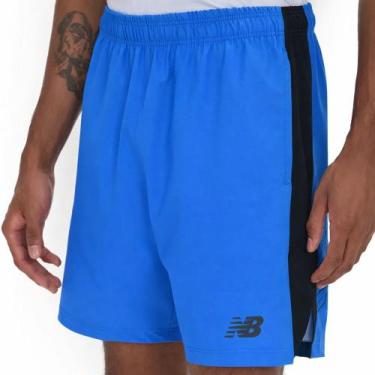 Imagem de Bermuda New Balance Tenacity Logo 7", Azl, Pto, G