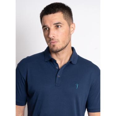 Imagem de Camisa Polo Aleatory Lisa Algodão Pima Masculina-Masculino