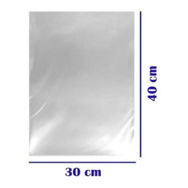 Imagem de Saco Plástico Cristal Transparente 30x40cm Embalagem 2kg - Cometa