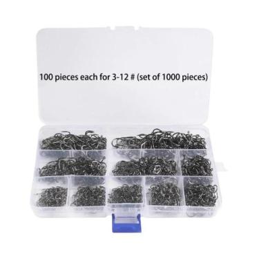 Imagem de Conjunto De Anzóis De Pesca Em Aço Carbono De Alta Qualidade 1000PCS A