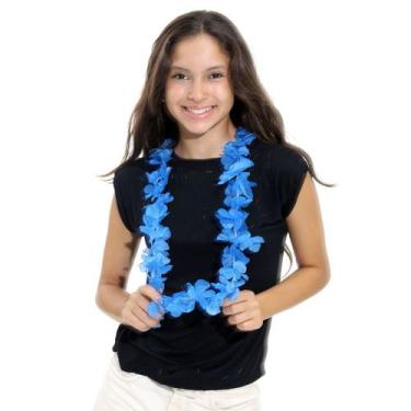 Imagem de Colar Havaiano Abrakadabra, AZUL, U