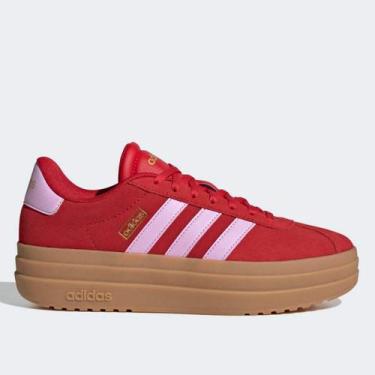 Imagem de Tênis Adidas VL Court Bold Feminino, Vermelho, 34