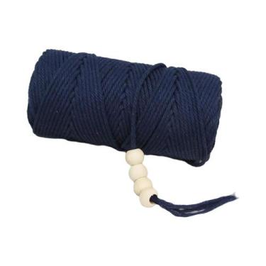 Imagem de Corda De Macramê De Algodão Natural 3mm 100m Para Tricô Manual E Tapeç