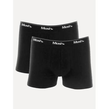 Imagem de Cueca Mash Boxer Cotton Basic Preta Pack 2UN Tamanho:S/P, S/P