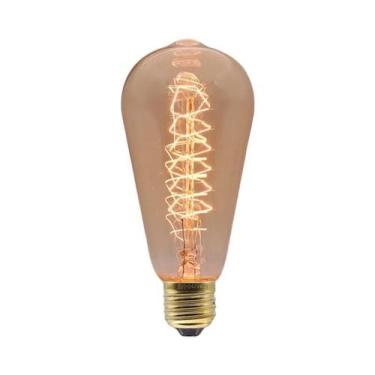 Imagem de Lâmpada Incandescente Vintage Edison E27 40W 220V 110V Para Quarto Ind