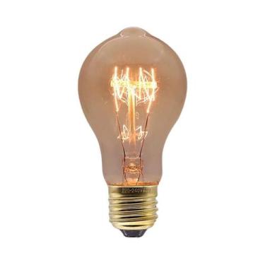 Imagem de Lâmpada Incandescente Vintage Edison E27 40W 220V 110V Para Quarto Ind