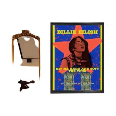 Imagem de Adesivo De Papel Kraft Vintage Retro B-BillieS Hit Me Hard Soft Poster