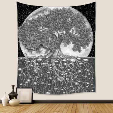 Imagem de Tapeçaria de parede Tree Of Life, microtecido, 150x100cm, decoração de