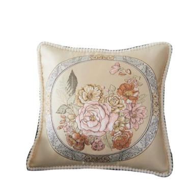 Imagem de Conjunto de fronhas Jacquard Decorative Elegant Floral x2 48cm - yiwei