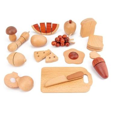 Imagem de Brinquedo de cozinha de madeira longo Lifelike Kitchen Musi - Gloome S