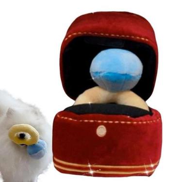 Imagem de Conjunto interativo de anéis de diamante para cães, estojo de amor de 