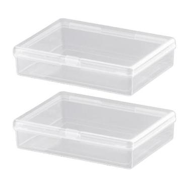 Imagem de Caixa de cartas de baralho de plástico transparente, 2 unidades - Gloo