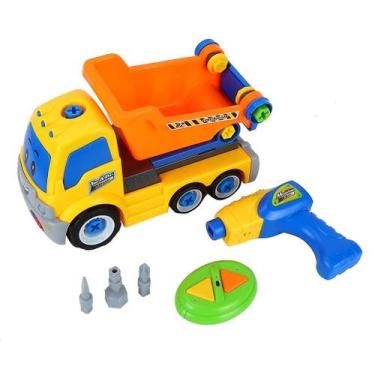 Imagem de Carro RC de brinquedo com furadeira elétrica para crianças e educação 