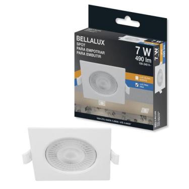 Imagem de 2 Spot Led 7w Biv Quadrado 6500k 127/220v - BELLALUX