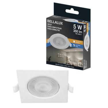 Imagem de 2 SPOT LED QUADRADO 5W BIV 6500K BellaLUX