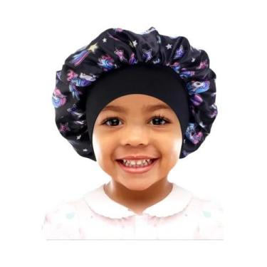 Imagem de Touca De Cetim Ajustável Para Bebês E Crianças, Boné De Seda Para Cabe