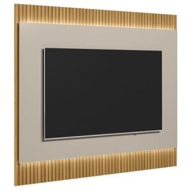 Imagem de Painel Para TV Suspenso 70 Pol 180cm Real L06 Tauari/Off White Fosco -