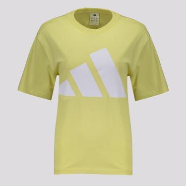 Imagem de Camiseta Adidas Big Logo Feminina Amarela II-Feminino