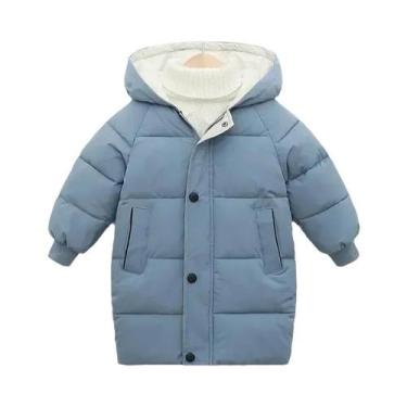 Imagem de Casaco De Inverno Para Meninos E Meninas, Parka De Algodão Acolchoada,