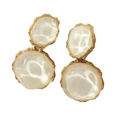 Imagem de Brincos De Resina Femininos De Verão Da Moda: Joias Criativas Com Onda