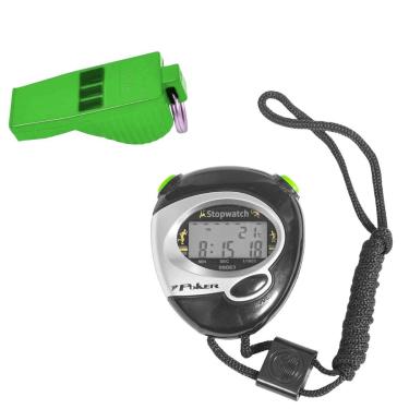 Imagem de Kit 1 Cronometro Poker Digital Start+1 Apito Poker Profissional Tucano 3 Camadas de Ar 116 Decibéis-Masculino