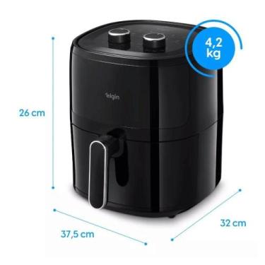Imagem de Elgin Air Fryer Space5 5l 110v Pct /1, Preto, 110V